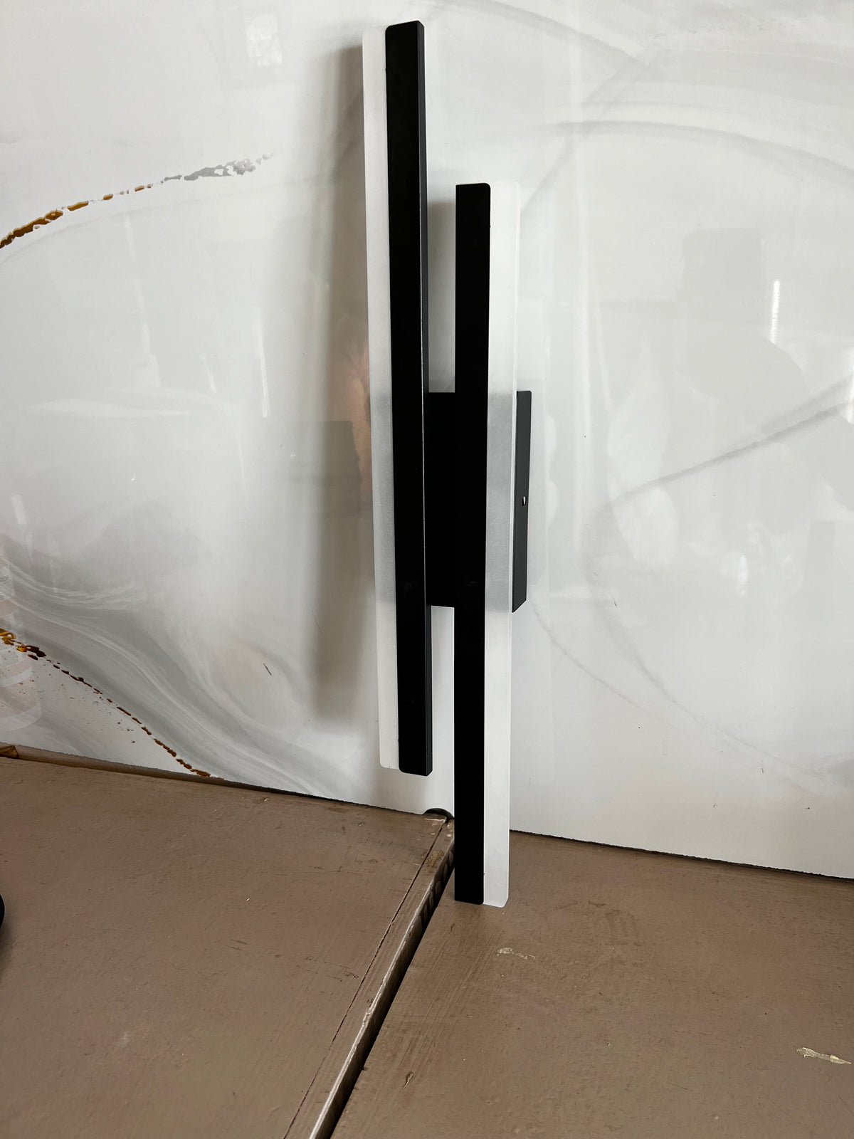 Lampe Mural Double Bar Noir
