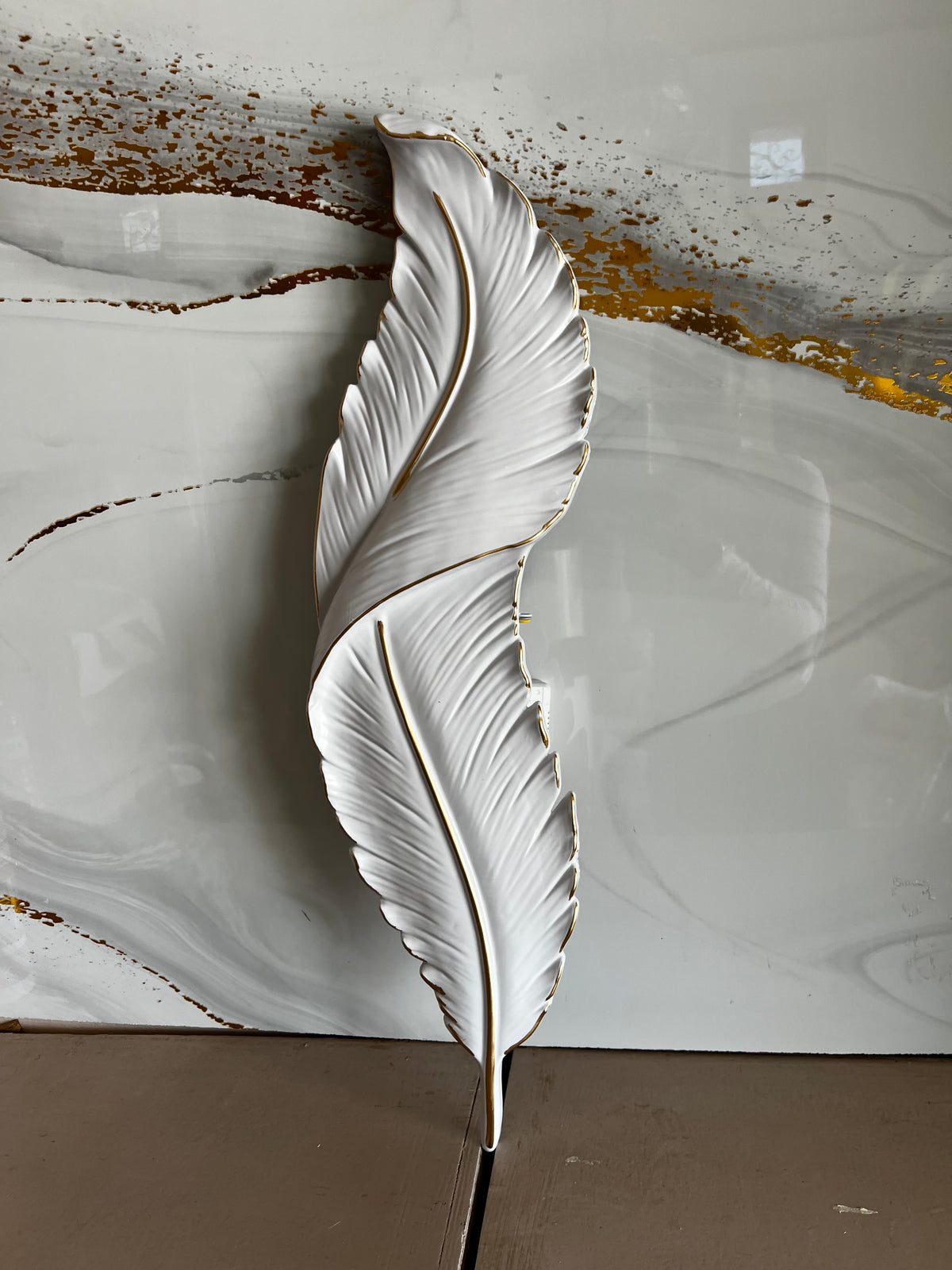 Lampe Mural Plume 65cm