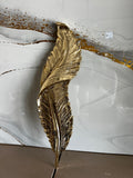 Lampe Mural Plume Doré