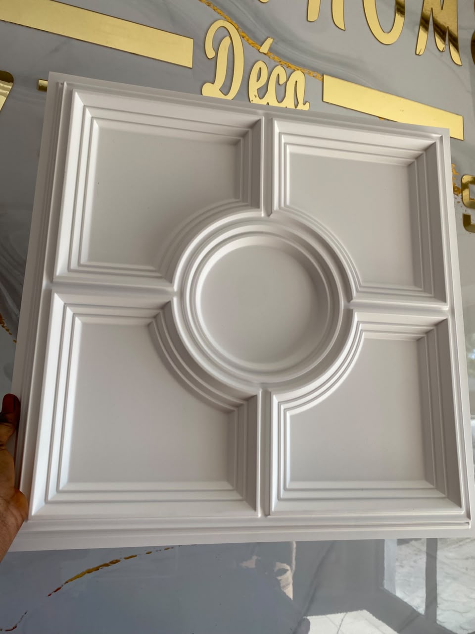 3D Panneau mural Cadre Blanc