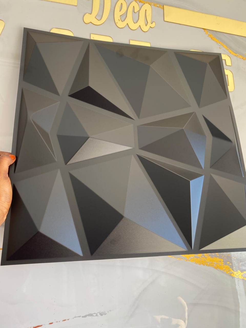 3D Panneau mural Noir