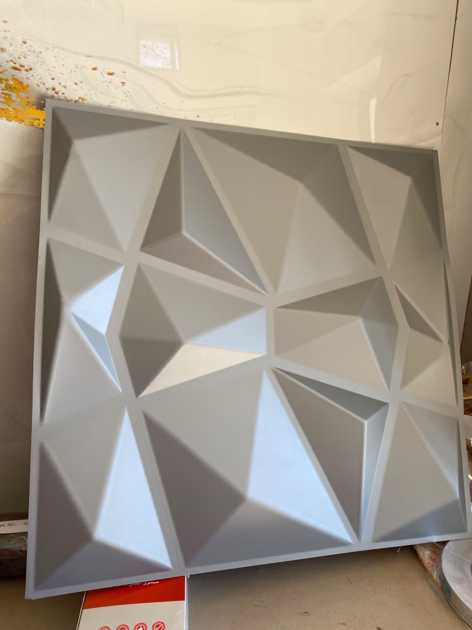 3D Panneau mural Gris