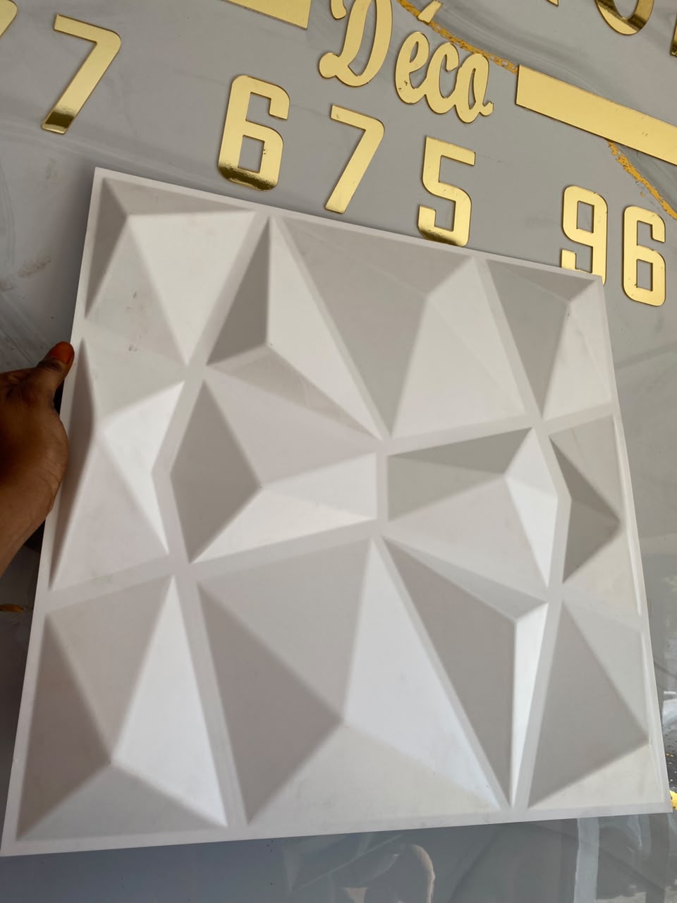 Pack de 20 Pieces - 3D Panneau mural Blanc